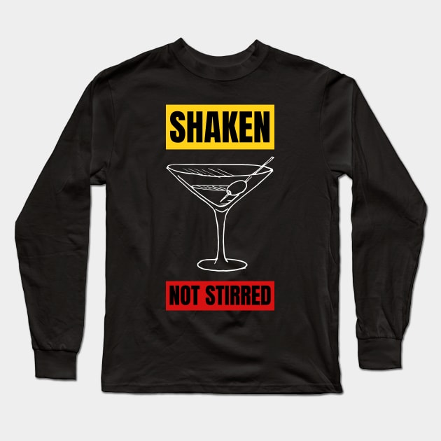 Shaken, not stirred Long Sleeve T-Shirt by Fenay-Designs